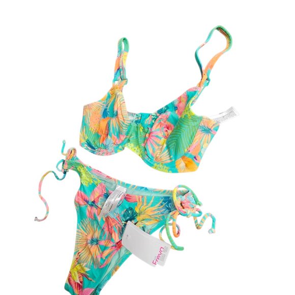 Freya Isla Margarita Underwire Bikini Set, Vacation, Size 30DDD / Small Bottom - Picture 2 of 8